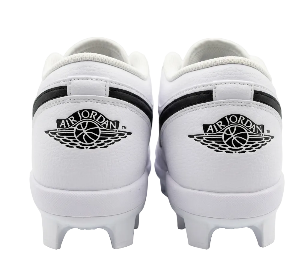 Rear heel view of Jordan 1 Retro MCS Low showing the iconic Air Jordan Wings logo CJ8524-101