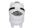 Rear heel view of Jordan 1 Retro MCS Low showing the iconic Air Jordan Wings logo. CJ8524-101