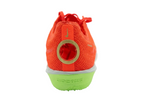 Back  profile of Nike Air Zoom Victory 2 FD8411-600 in Bright Crimson and Lime Blast.