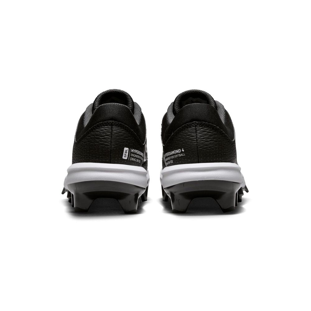 Nike Wmns HyperDiamond 4 Pro MCS 'Black White' Softball Cleat