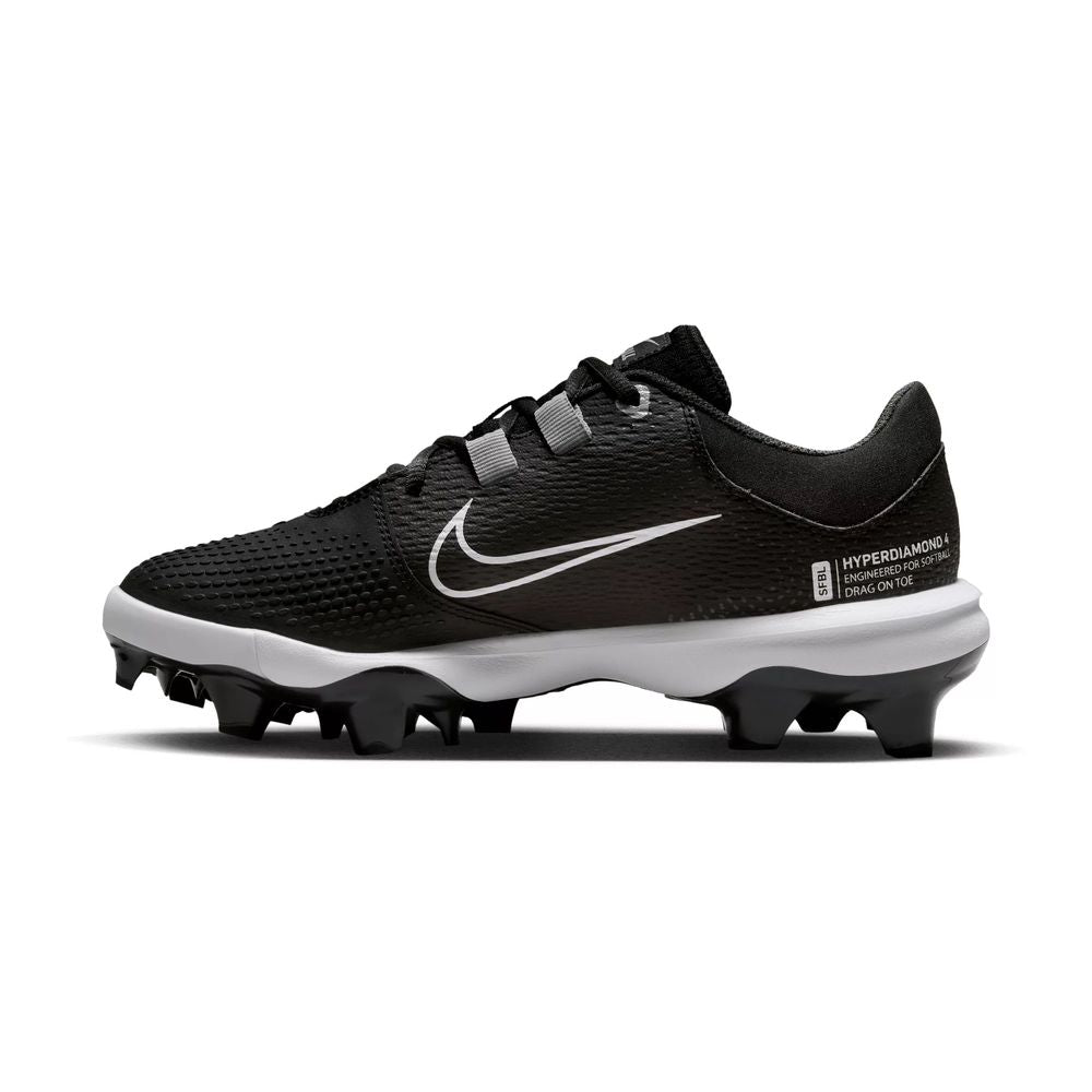 Nike Wmns HyperDiamond 4 Pro MCS 'Black White' Softball Cleat