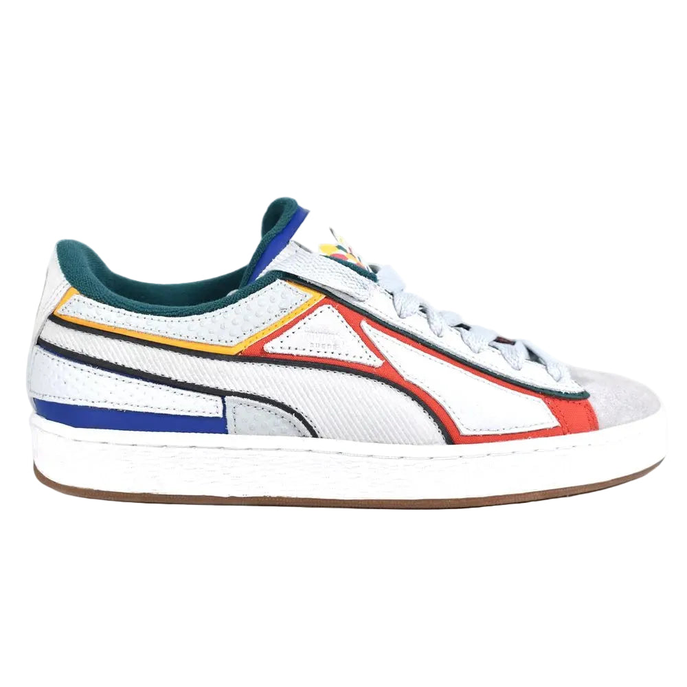 Puma Layer White sneaker with colorful accents on a white background