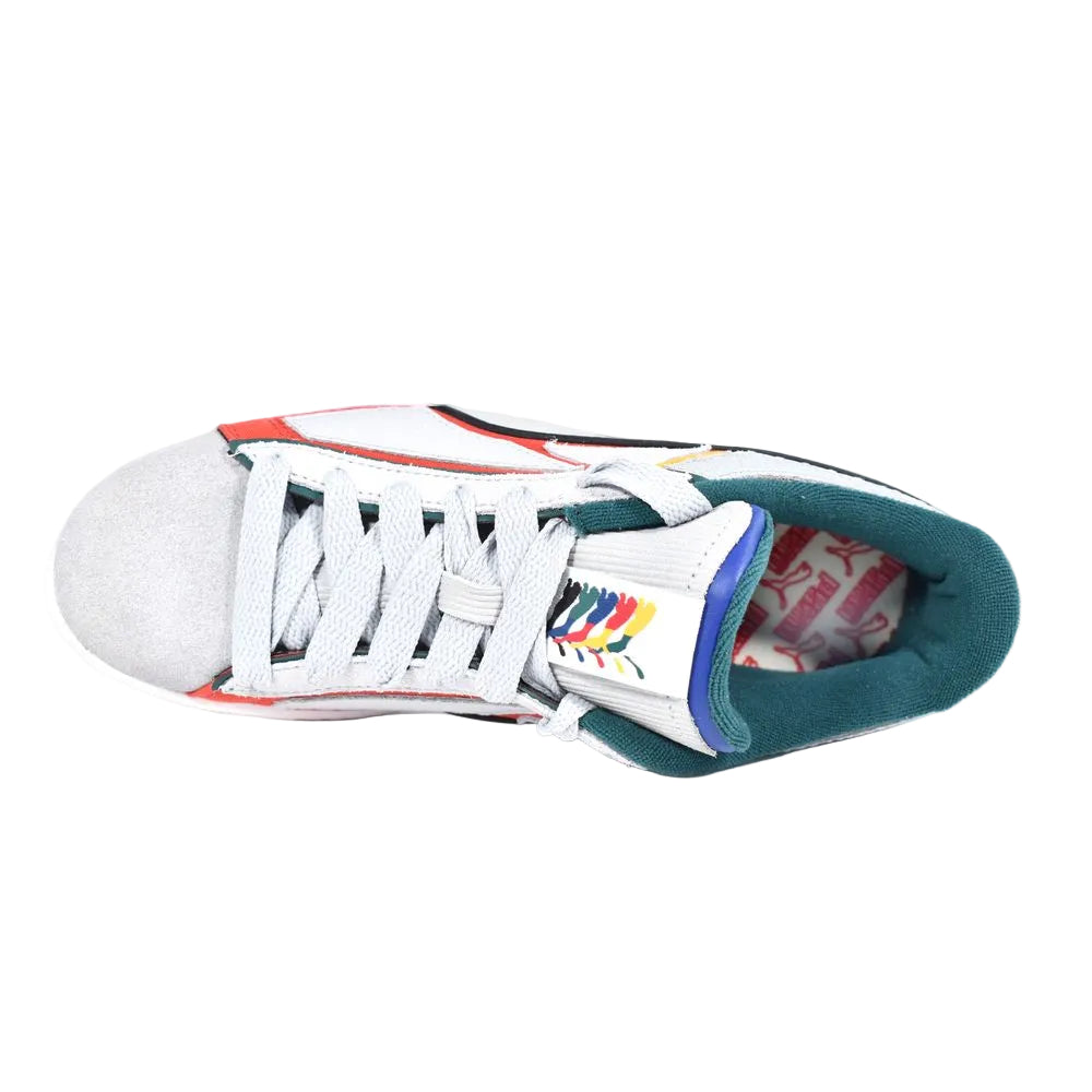 Puma Layer Multicolored sneaker with a white sole on a white background