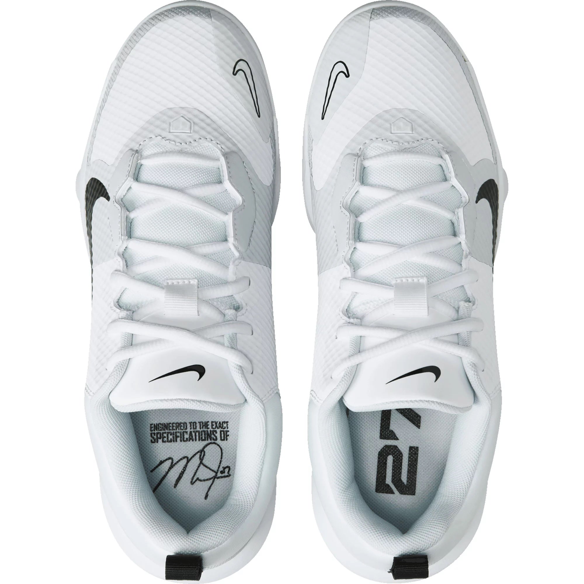 Force Trout 9 Pro MCS 'White Black' Baseball Cleats
