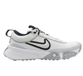 Lateral profile of the Air Diamond Varsity Turf shoe in White and Black.