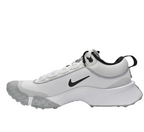 Diagonal beauty shot of the Air Diamond Varsity Turf 'White Black' training shoe.