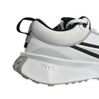 Diagonal beauty shot of the Air Diamond Varsity Turf 'White Black' training shoe.