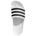Adilette Boost Slides 'White Black Stripes'