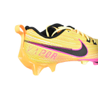 Yellow soccer cleat with black and pink accents on a white background FZ6209-800
