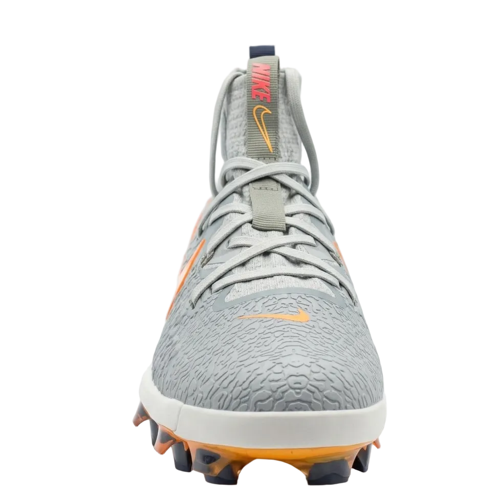 Overhead view of Nike Alpha Huarache NXT showing the circular knit cuff and integrated lacing.
Alt Side (Medial)
