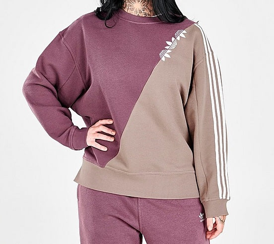 Women's Adicolor 'Sliced Trefoil' Crewneck Sweatshirt