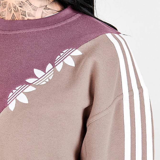 Women's Adicolor 'Sliced Trefoil' Crewneck Sweatshirt