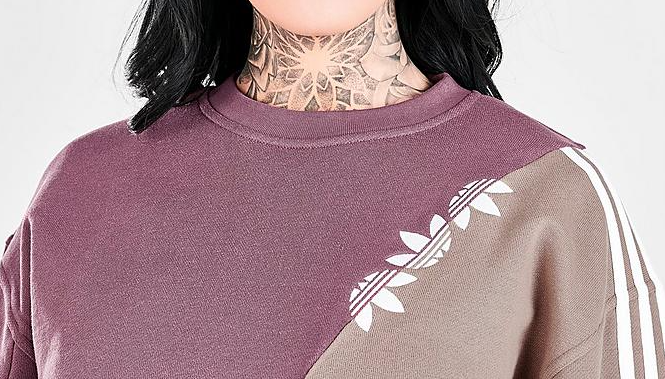 Women's Adicolor 'Sliced Trefoil' Crewneck Sweatshirt
