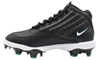 Nike HF1579-002 side profile showing the Freshwater teal accents, Swingman logo, and durable synthetic upper for baseball.