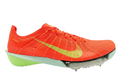 Lateral profile of Nike Air Zoom Victory 2 FD8411-600 in Bright Crimson and Lime Blast.