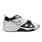 Nike Air Zoom Diamond Elite Turf Shoes - White Black Spatter Side View