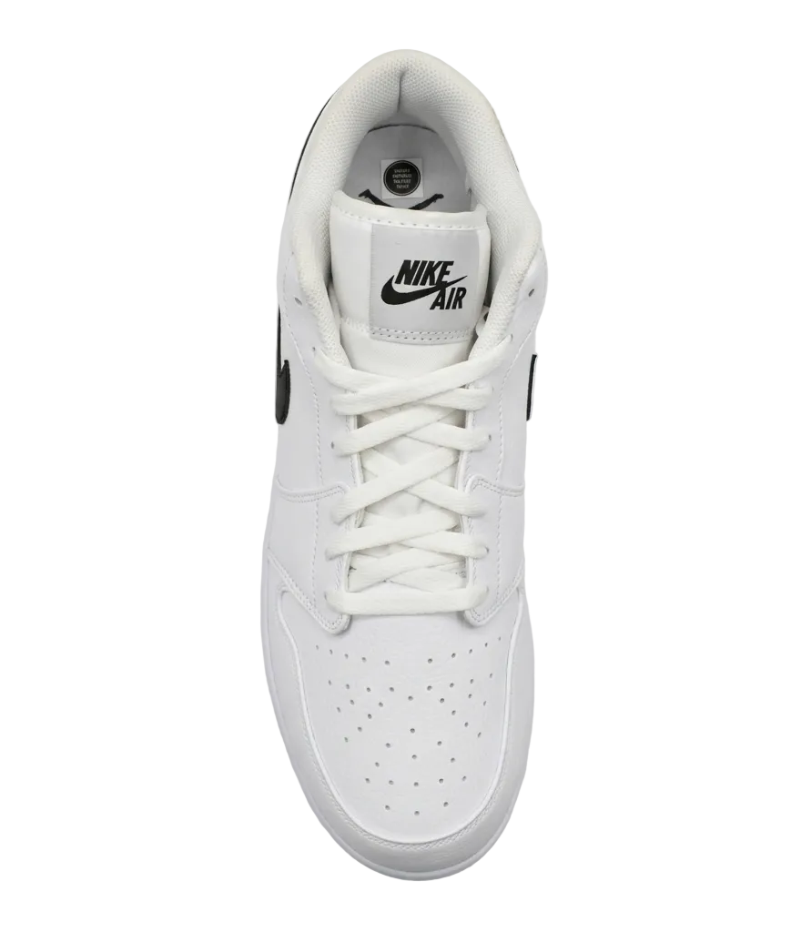 Top-down view of Jordan 1 Retro MCS Low cleats showing lacing system and toe box CJ8524-101