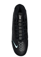 Nike HF1579-002 Top profile showing the Freshwater teal accents, Swingman logo, and durable synthetic upper for baseball.