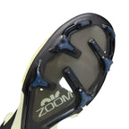 Soleplate view of the Vapor 15 Elite FG showing tri-star studs and the Zoom Air window.