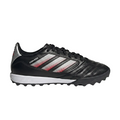 Right lateral side view of the adidas Copa Icon 2 Pro Turf soccer shoes (style code JQ8616) in black and white.