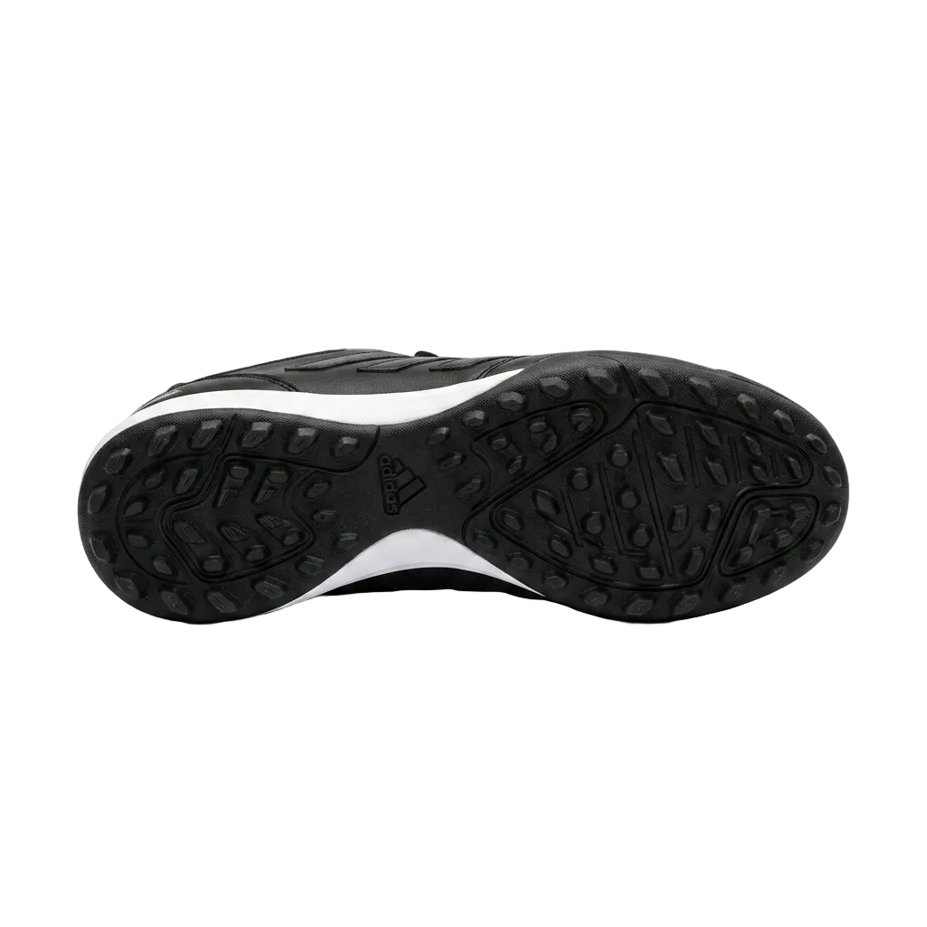 Underneath bottom view of the adidas Copa Icon 2 Pro TF outsole showing the rubber traction pattern optimized for artificial turf.