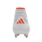 Reer view of the adidas Primeknit mid-cut collar and ankle support structure on the Women's F50 Elite FG firm ground cleats ID9203.