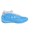 Main side profile view of Adidas Harden Vol 10 Lucid Aquamarine JQ9422 showing molded shell.