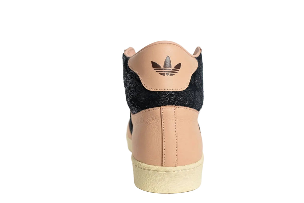 Main side profile view of Adidas Jabbar Hi Made in LA Off White JQ8584 showing 3-Stripes.