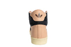 Main side profile view of Adidas Jabbar Hi Made in LA Off White JQ8584 showing 3-Stripes.