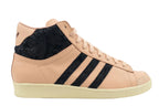 Main side profile view of Adidas Jabbar Hi Made in LA Off White JQ8584 showing 3-Stripes.