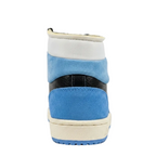 Angled rear heel view of the adidas Top Ten RB GV6630 emphasizing the high-top ankle padding and classic adidas Trefoil logo.