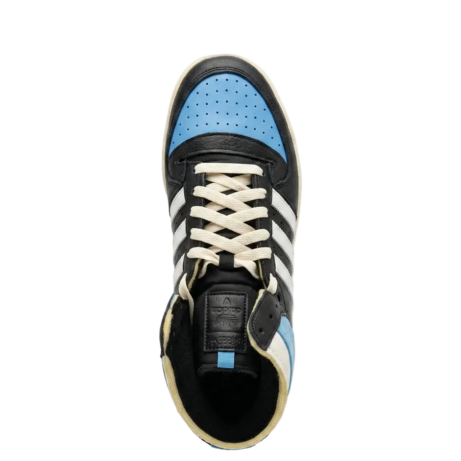 Top-down view of the adidas Top Ten RB GV6630 detailing the perforated toe box, tongue patch branding, and lacing system.