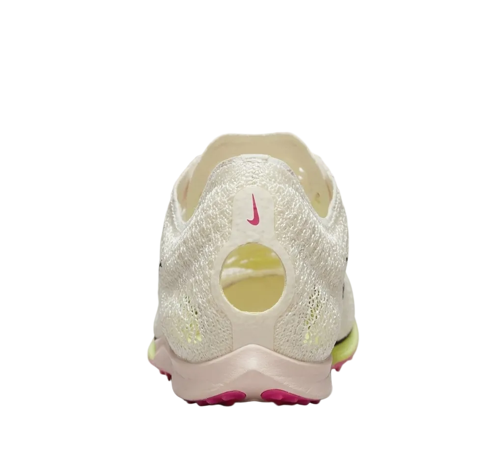 Medial Back view of Nike Air Zoom Victory 'Sail Fierce Pink' highlighting the ZoomX foam cushioning and lightweight racing construction.