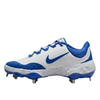 Alpha Huarache Elite 4 Low Medial Profile - White and Royal Blue - FD2745-108