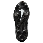 Underneath view of Nike Alpha Huarache NXT metal cleat plate showing the hybrid traction system.