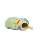 bottom side view of the bright neon yellow Nike Huarache E.D.G.E. Premium lifestyle running shoes, CD8172-700