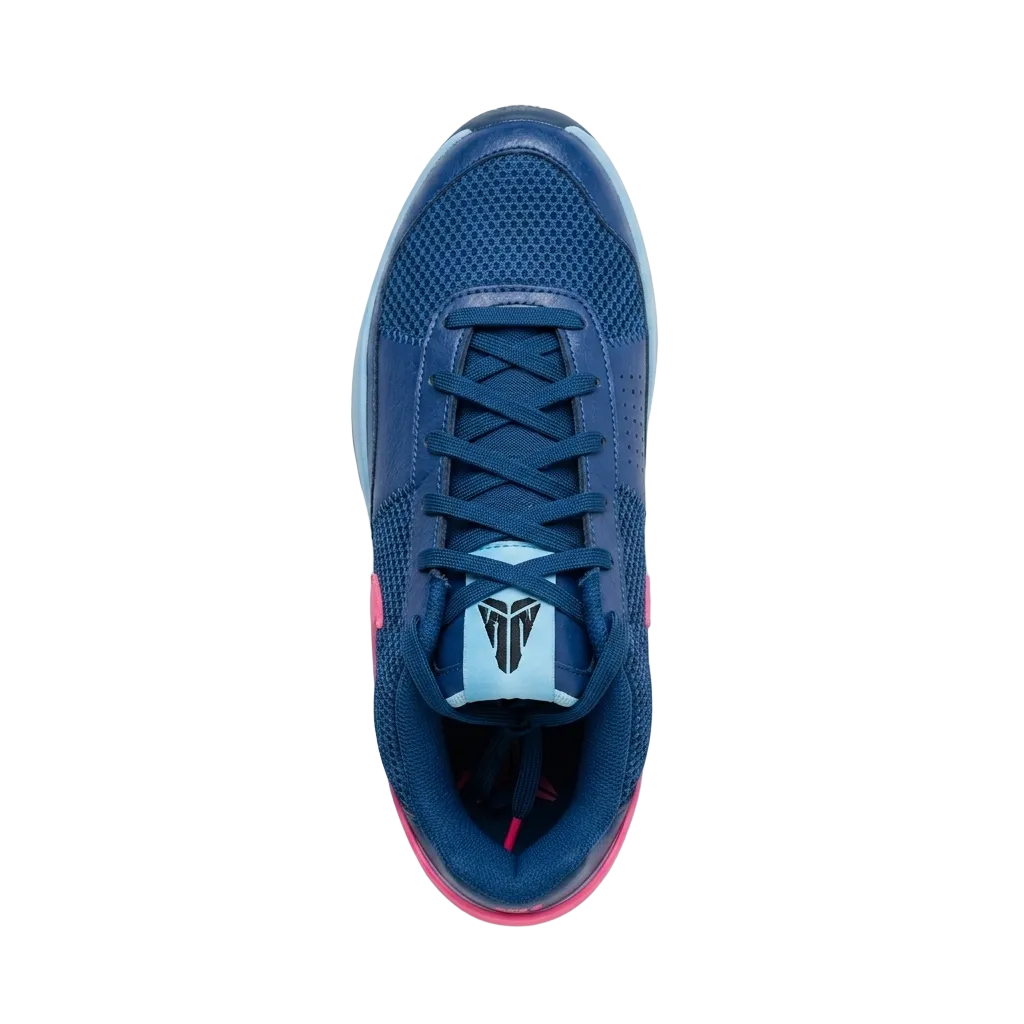 Top-down aerial view of the Nike Ja 1 NY vs NY sneakers showing the toe box, laces, and tongue.