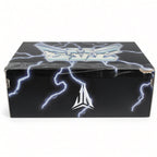 Original Nike shoe box label showing Ja 3 NY vs NY SKU IM0464-001 size details showing damaged box