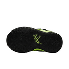 Bottom view of the rubber outsole on the Nike Kyrie 6 Cross TDV Volt Black showing the durable multi-directional traction pattern.