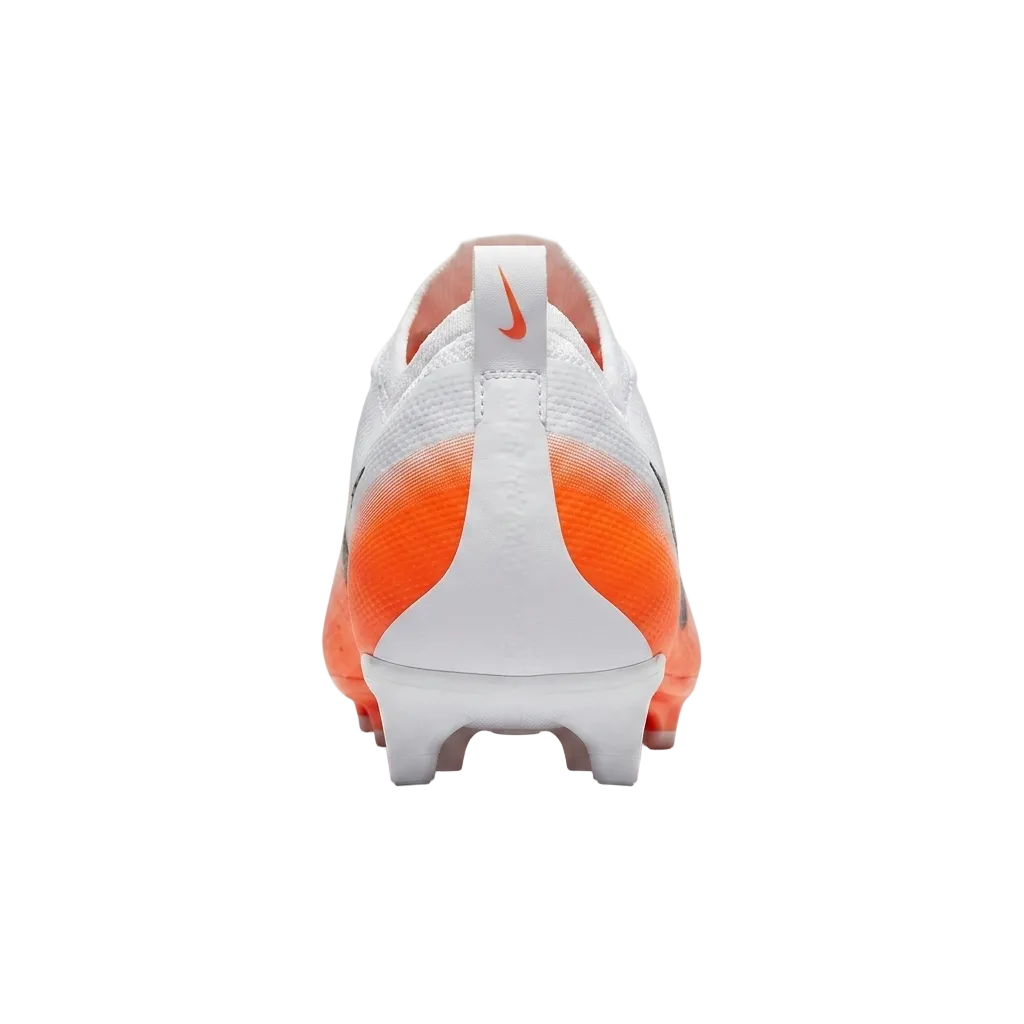 Rear heel view of Nike Vapor Speed 3 TB cleats highlighting the sleek low-cut ankle collar and supportive counter construction, HM8849-104.