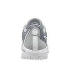 Heel view of Nike Sabrina 1 TB Wolf Grey showing the rear design and signature branding, FQ3391-010.