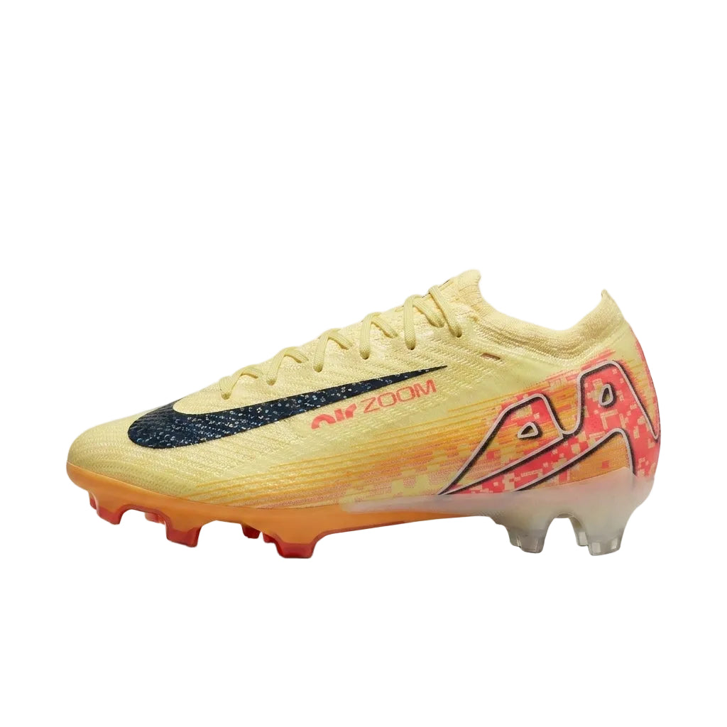 Alternate medial side view of Nike Zoom Mercurial Vapor 16 Elite Mbappé showing inner arch structure.