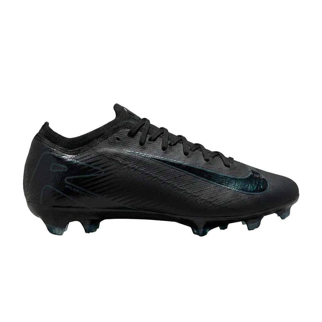 Nike Zoom Mercurial Vapor 16 Pro FG soccer cleats from the 2024 Shadow Pack, style code FQ8685-002, front three-quarter view.
