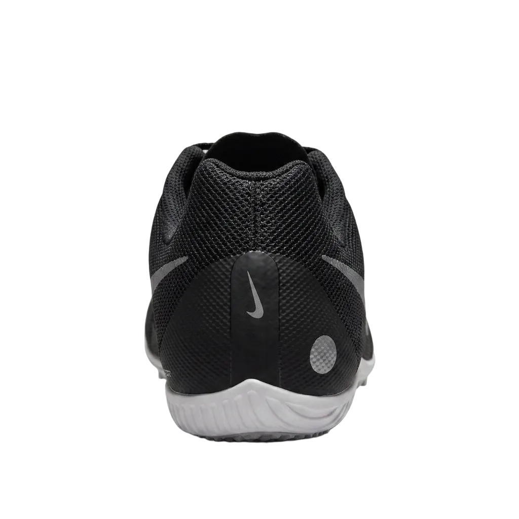 Rear view showing the heel support and cushioning of Nike Zoom Rival Multi spikes FZ9664-001.