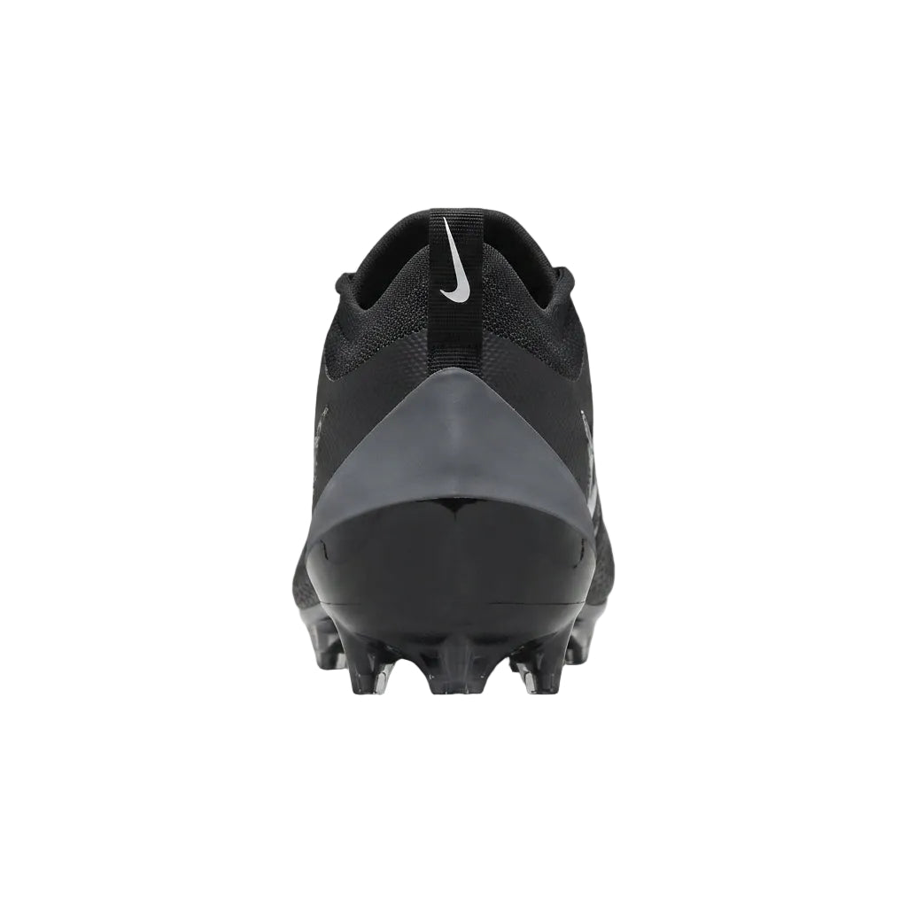 Rear heel view of Nike Zoom Vapor Elite Wide P Black White showing heel structure and branding.