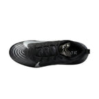 Overhead top view of Nike Zoom Vapor Elite Wide P Black White HV2724-001 detailing laces and collar.
