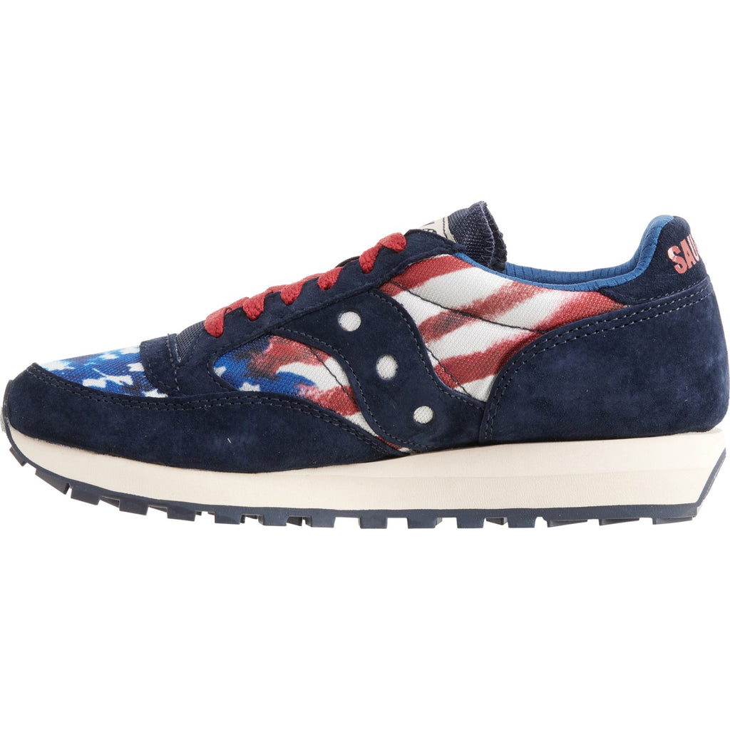 Medial view of the Saucony Jazz 81 showing the clean stitching and foam midsole layering.
